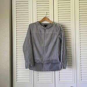 Jcrew wide neck poplin shirt